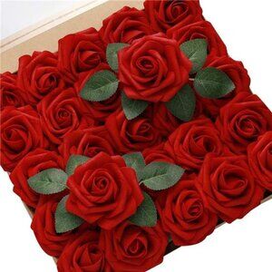 60pcs Artificial Roses Flowers Foam Roses Decoration